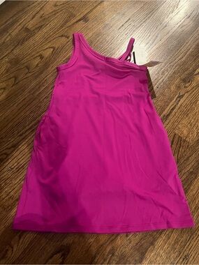 all in motion One-Shoulder Tank Top - Fuchsia Pink